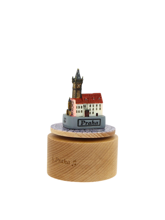 Otočná hrací skříňka - miniatura Staroměstské radnice