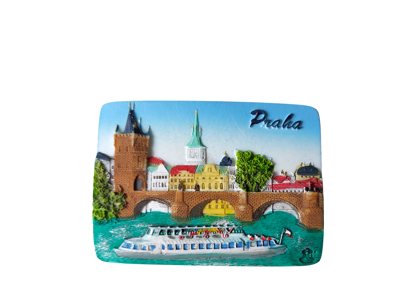 Keramický magnet - Praha - Karlův most