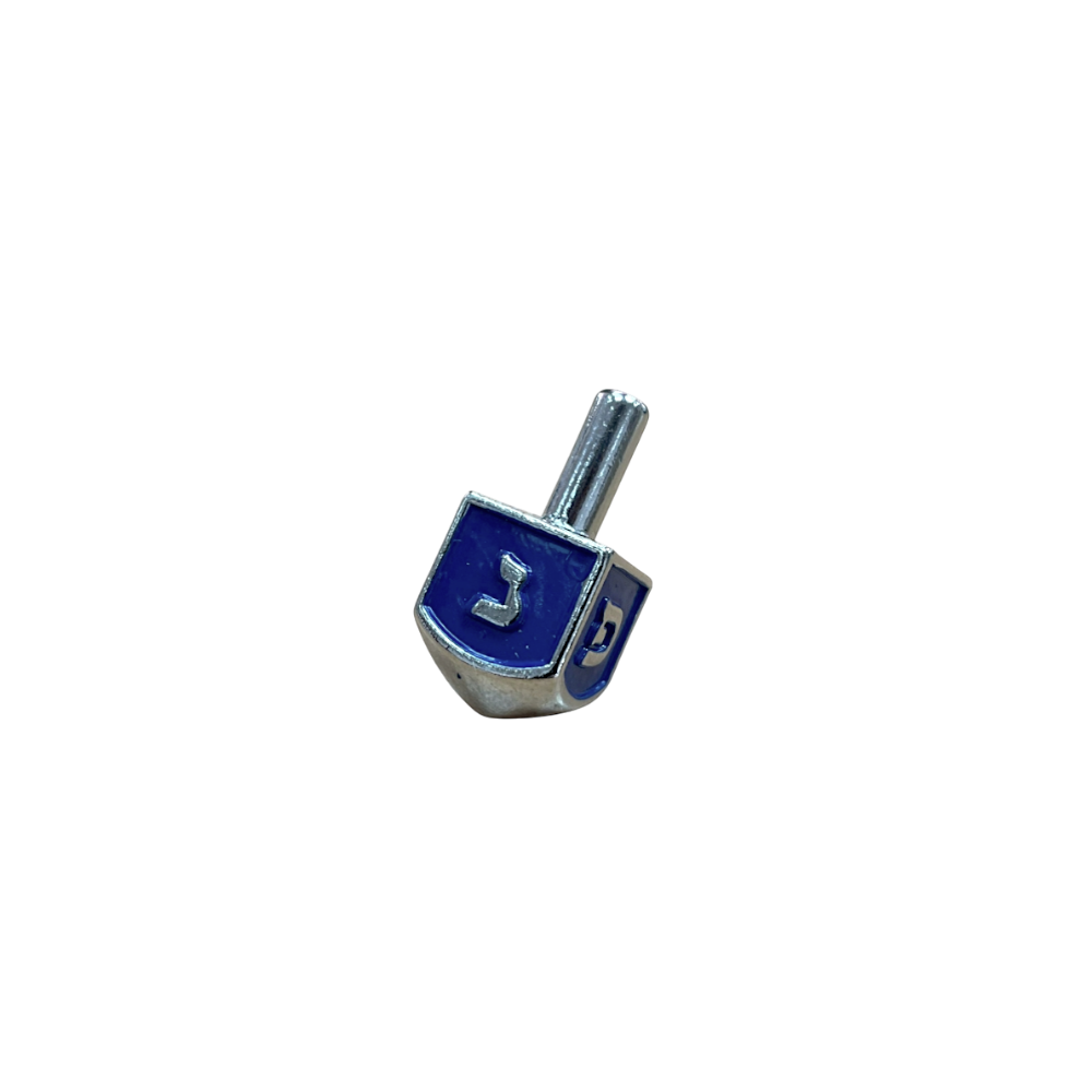 Metal Dreidel - Blue Enamel (Sham) - 3 variants