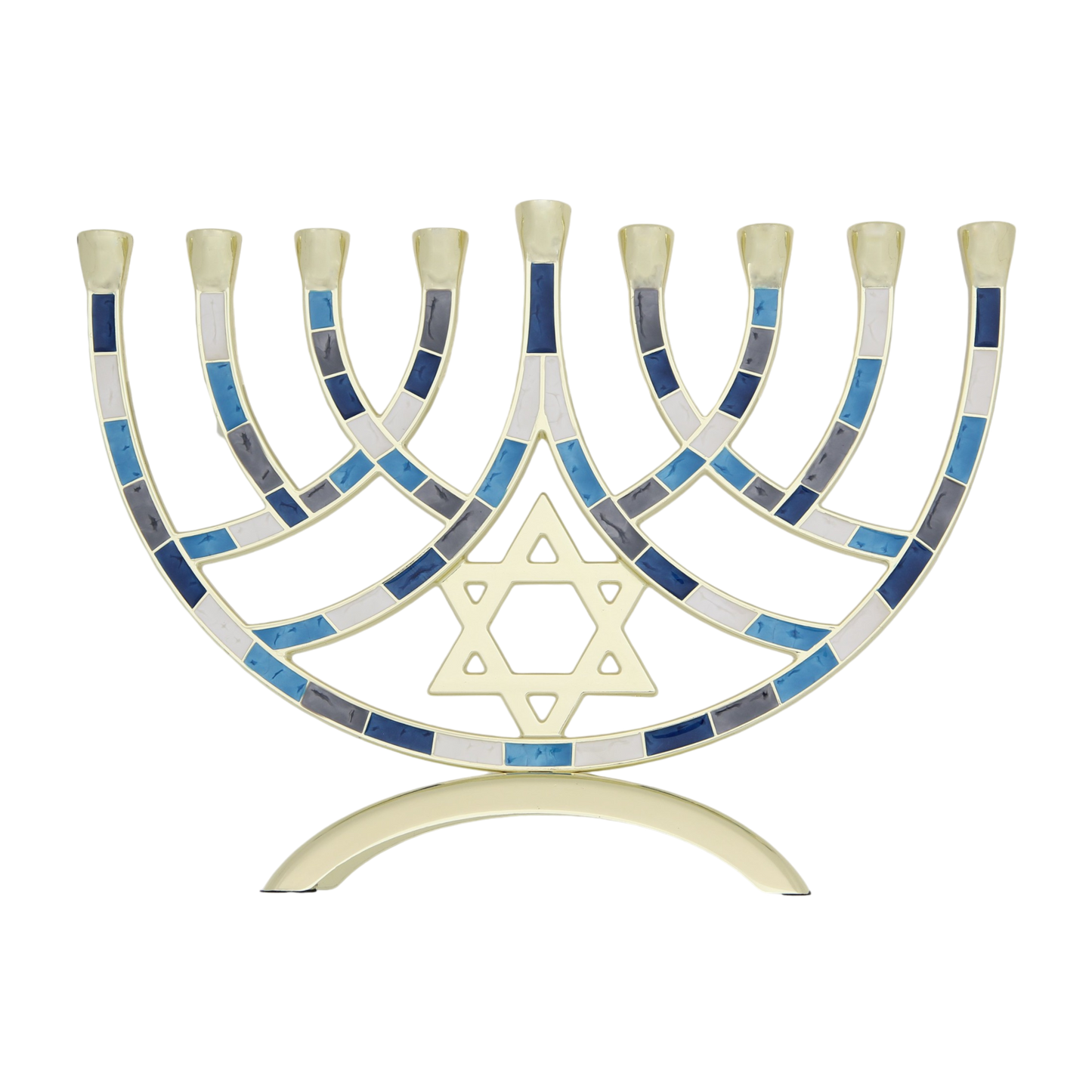 Hanukkah Menorah Star of David - Blue