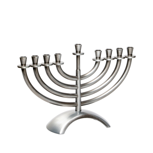 Chanukiah Menorah "Tree" Pewter finish