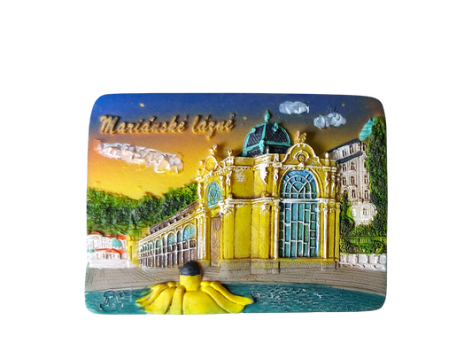Ceramic Magnet - Mariánské Lázně - Main Colonnade