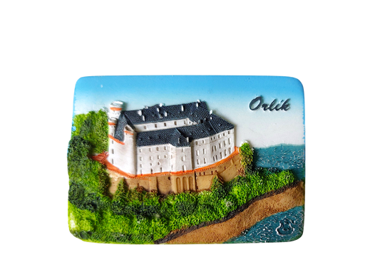 Ceramic Magnet - Orlík nad Vltavou Castle