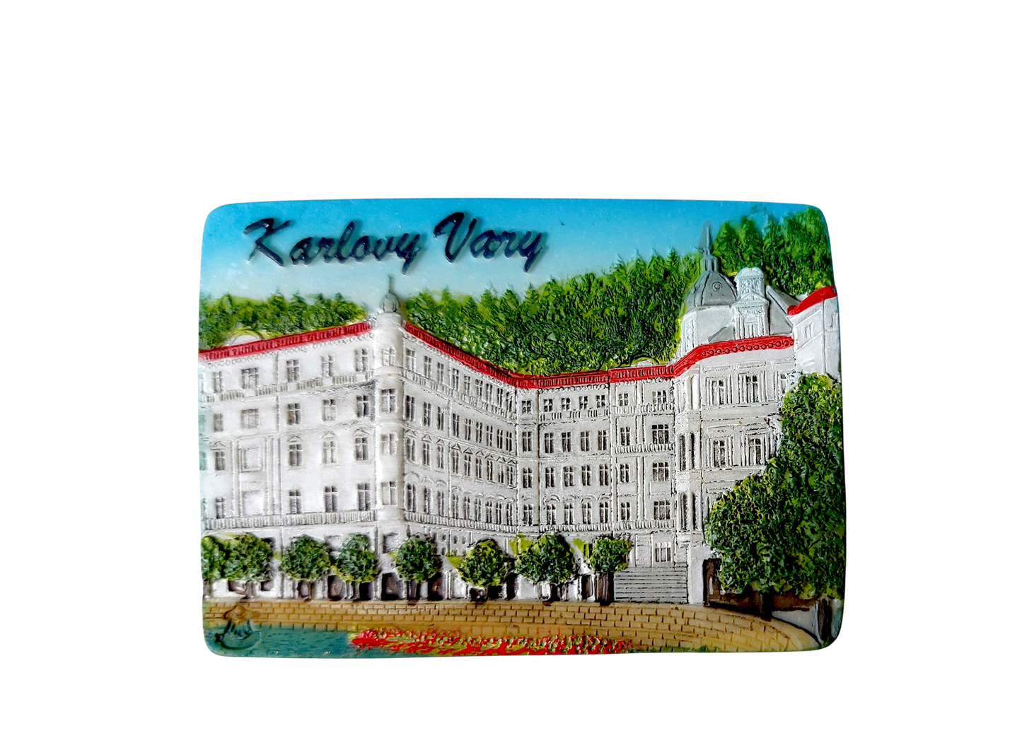 Keramický magnet - Karlovy Vary - Grandhotel Pupp