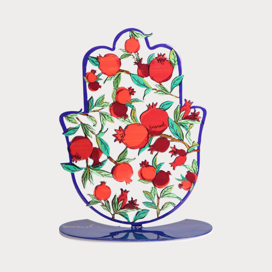 Hamsa stojící Emanuel - velká - granátová jablka
