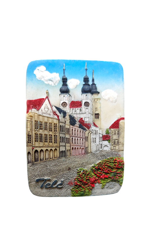 Ceramic Magnet - Telč - Square