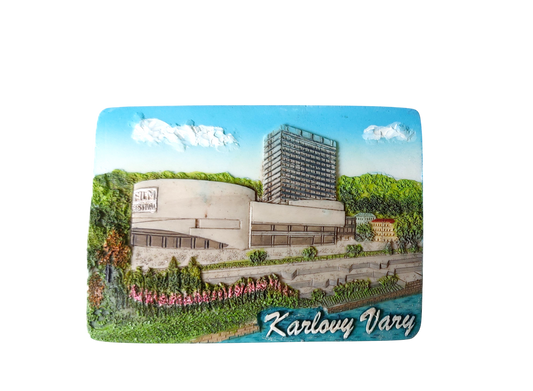 Keramický magnet - Karlovy Vary - Thermál hotel