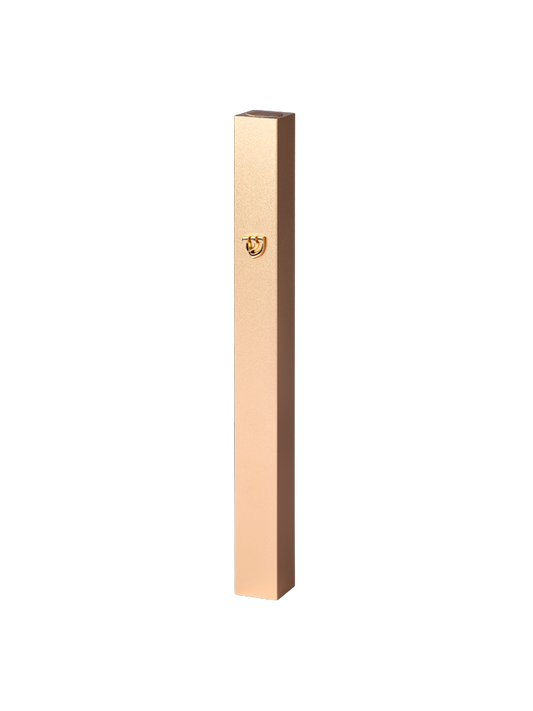 Aluminium Mezuzah - Gold with Golden Shin