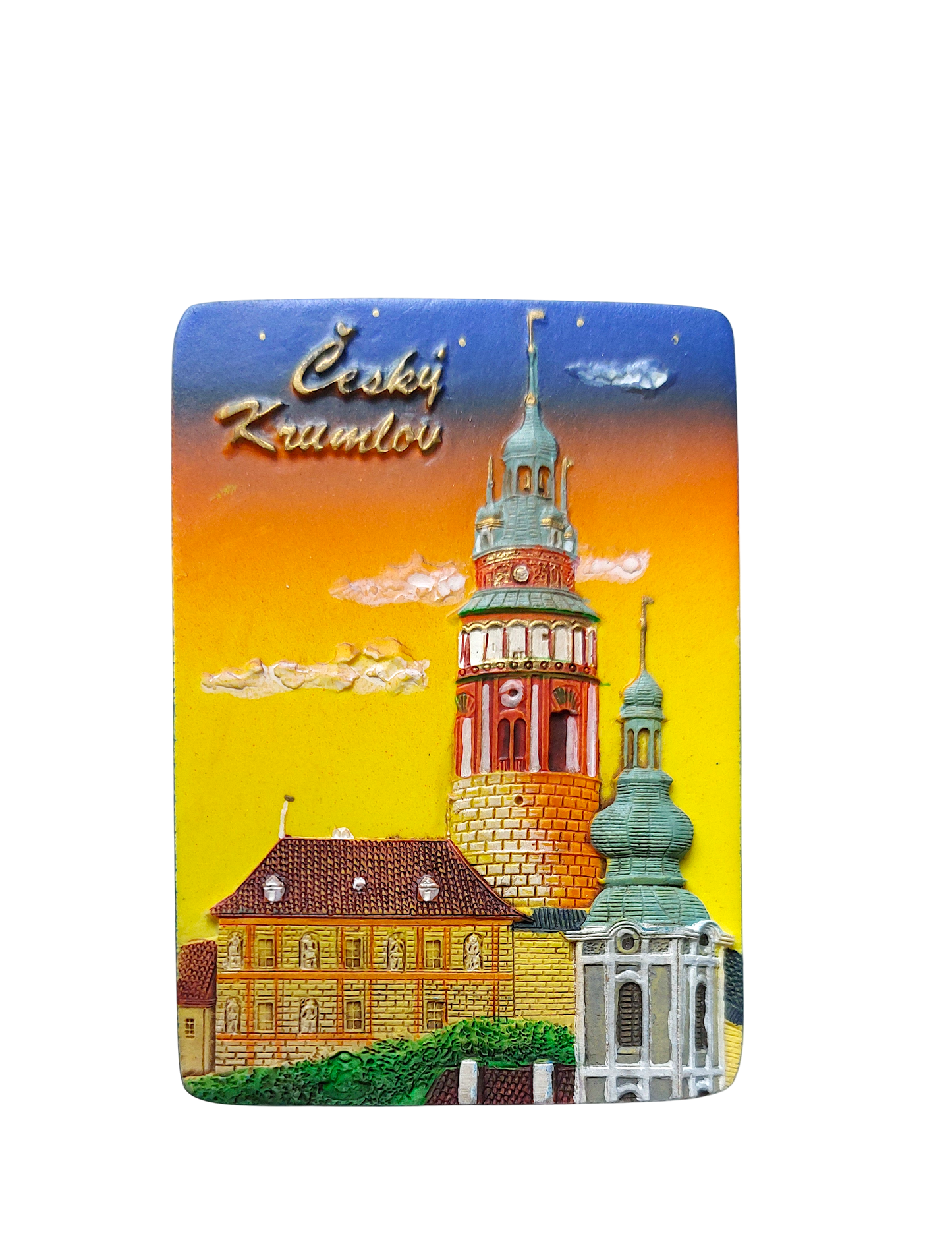 Ceramic Magnet - Český Krumlov – Castle Tower