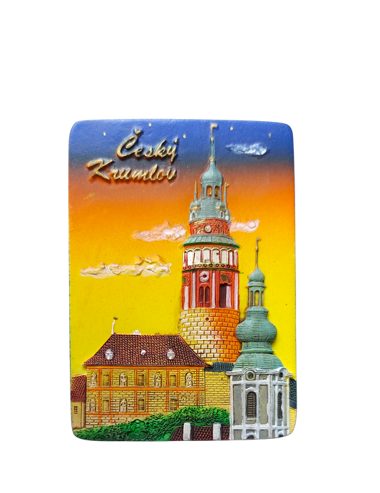 Ceramic Magnet - Český Krumlov – Castle Tower