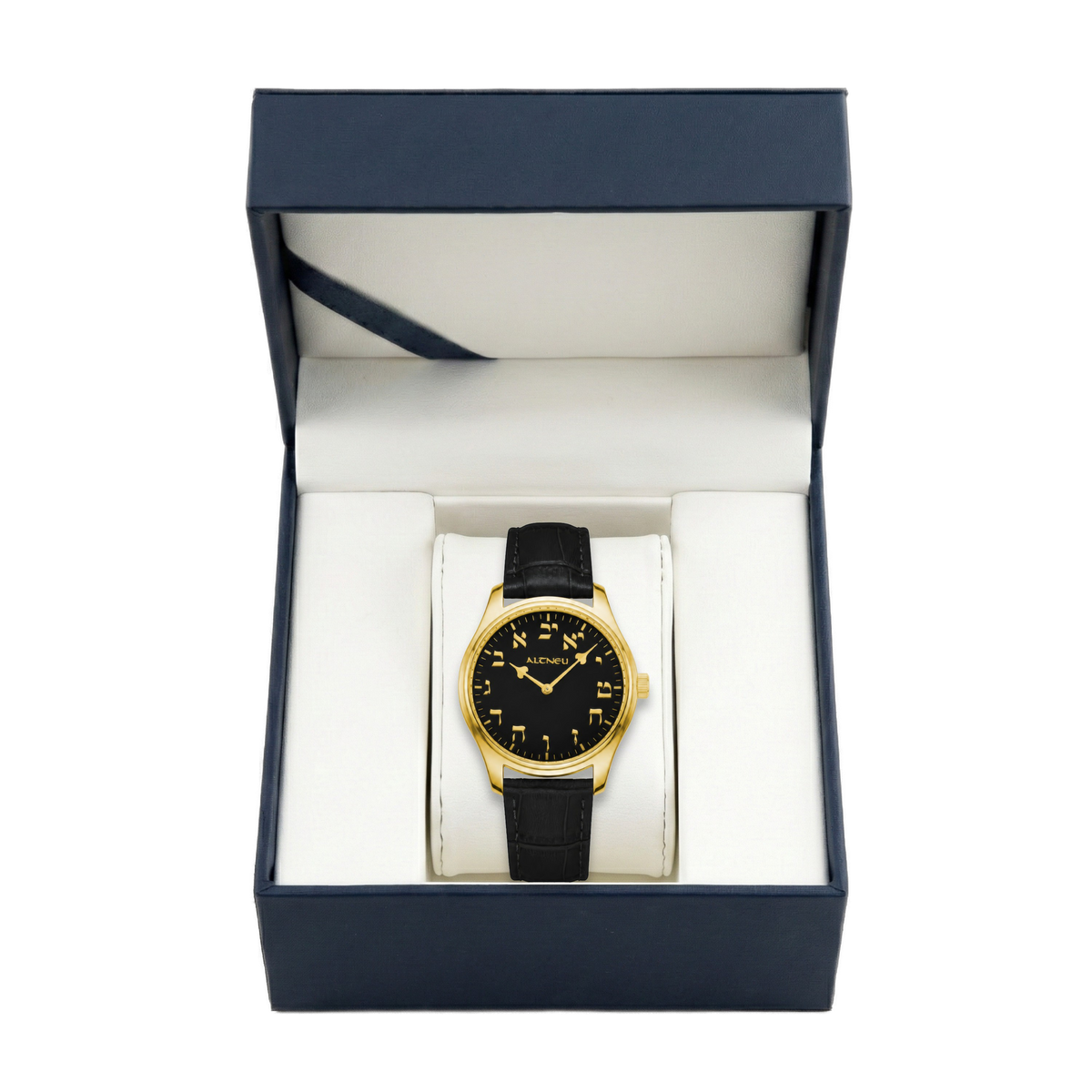 ALTNEU 1764 — Gold / Black Leather