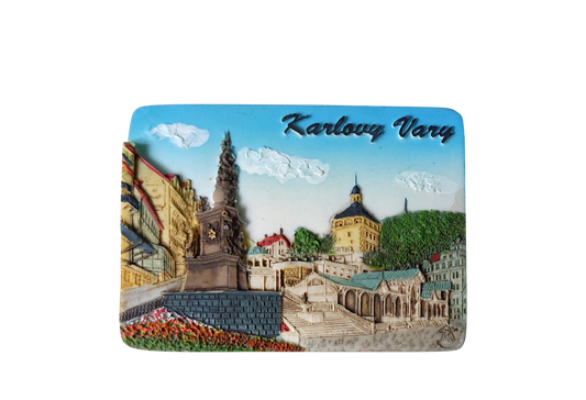 Ceramic Magnet - Karlovy Vary - Castle Colonnade