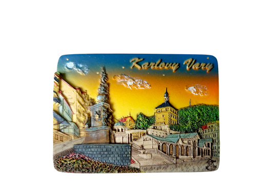 Ceramic Magnet - Karlovy Vary - Castle Colonnade