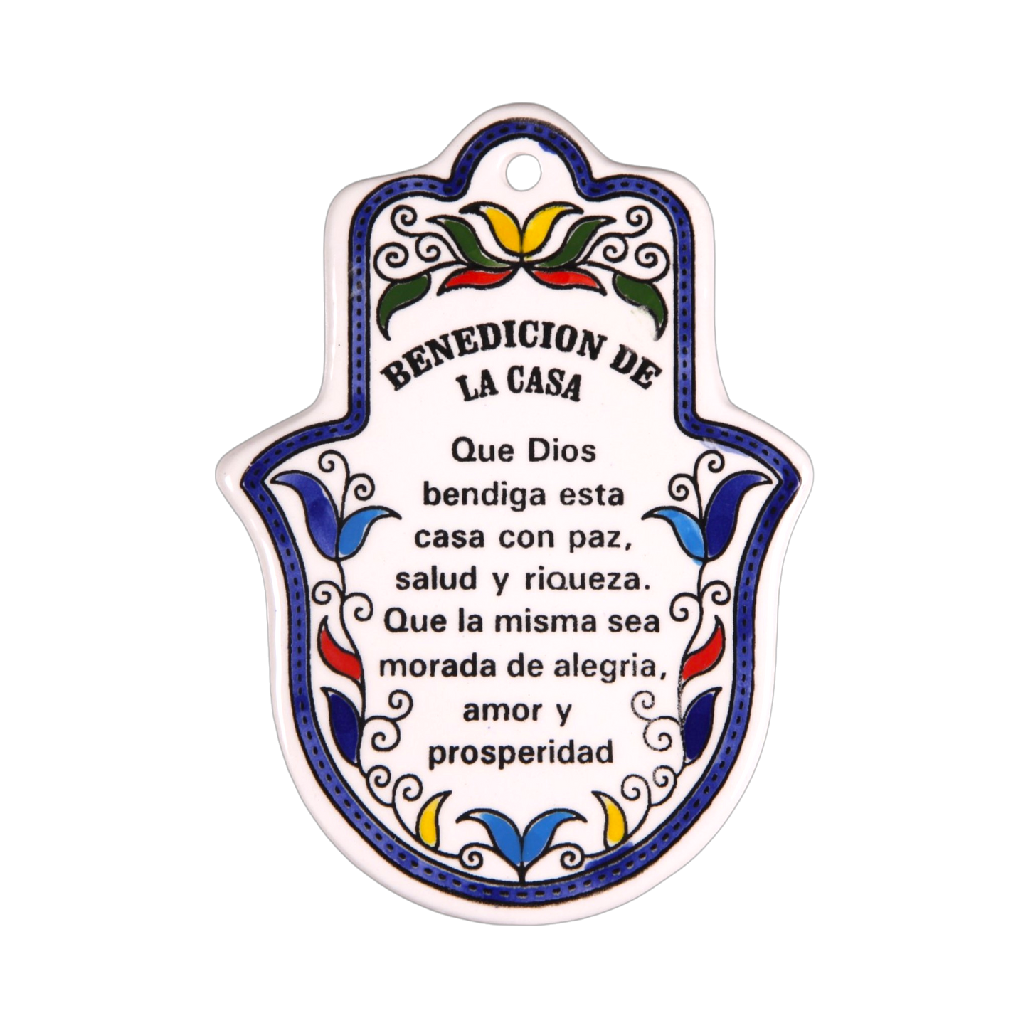 Arménská keramika Hamsa – Požehnání domova (španělština)