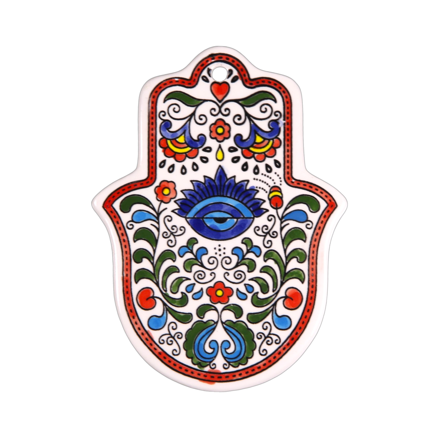 Arménská keramika Hamsa - Modré oko