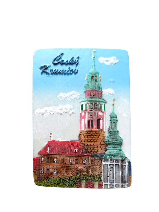 Ceramic Magnet - Český Krumlov – Castle Tower