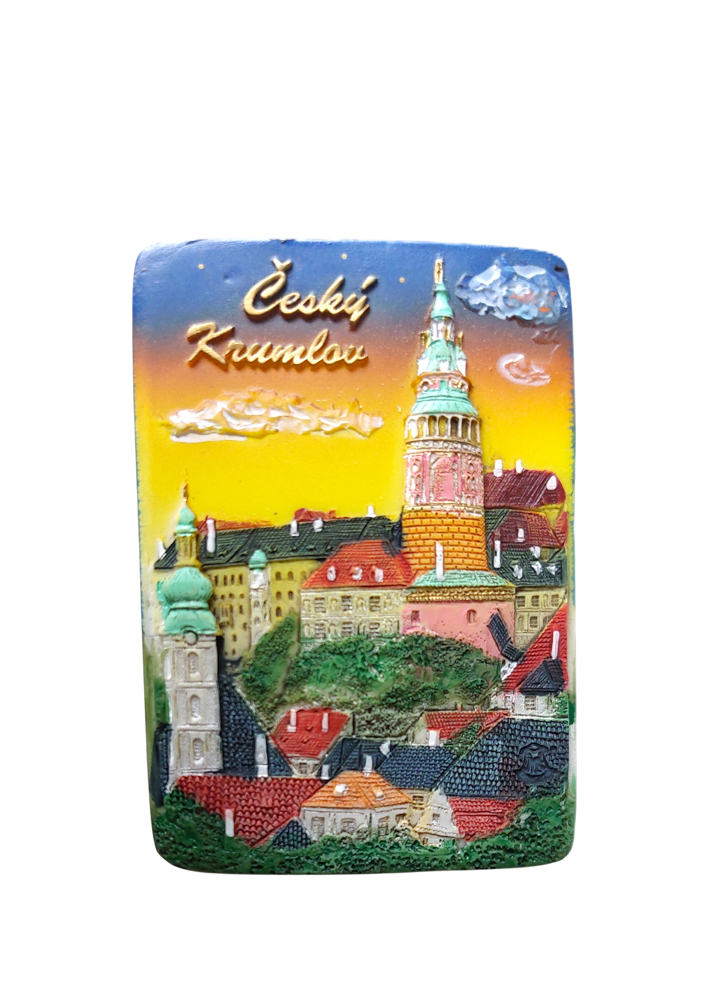 Ceramic Magnet - Český Krumlov – Starý Hrádek (Old Fort)