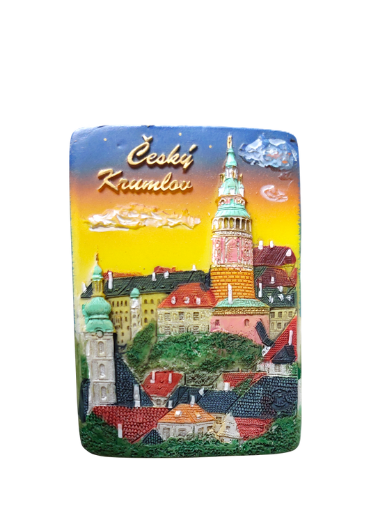 Ceramic Magnet - Český Krumlov – Starý Hrádek (Old Fort)