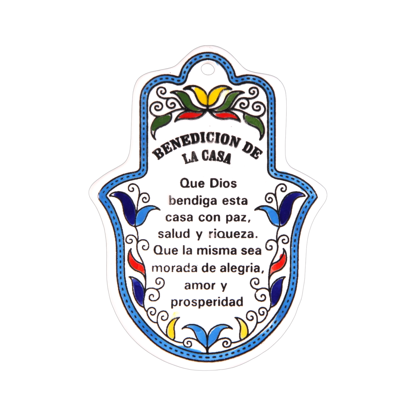 Arménská keramika Hamsa – Požehnání domova (španělština)