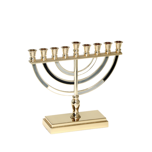 Chanukiah Menorah Golden Colour - Grey - Black