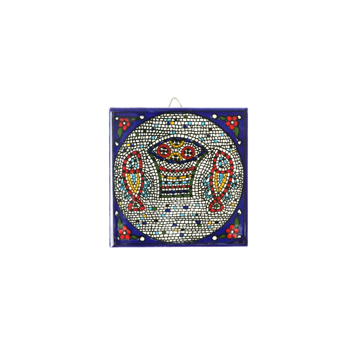 Armenian ceramic hanging Tile - Tabgha mosaic / small