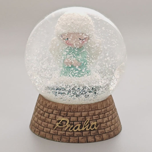 Snow Globe - Angel from Prague - Green