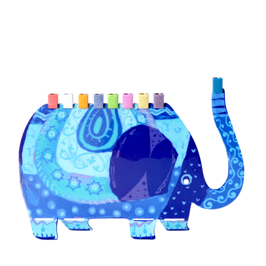 Chanukový svícen Emanuel - slon