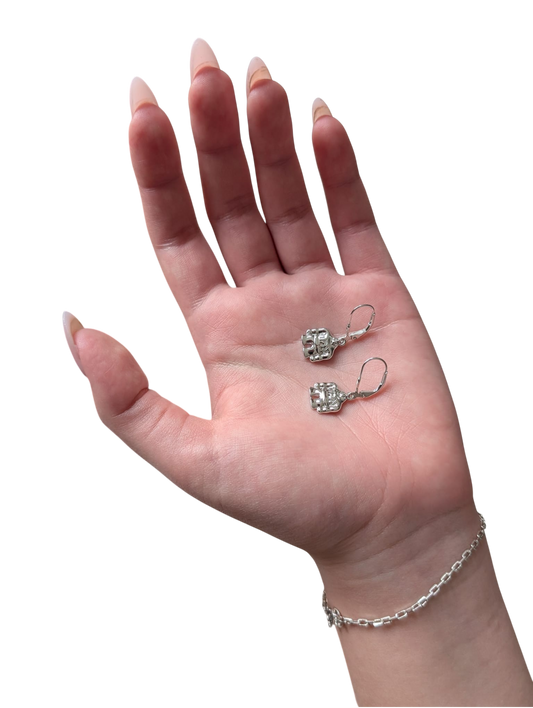 Silver Earrings Golem
