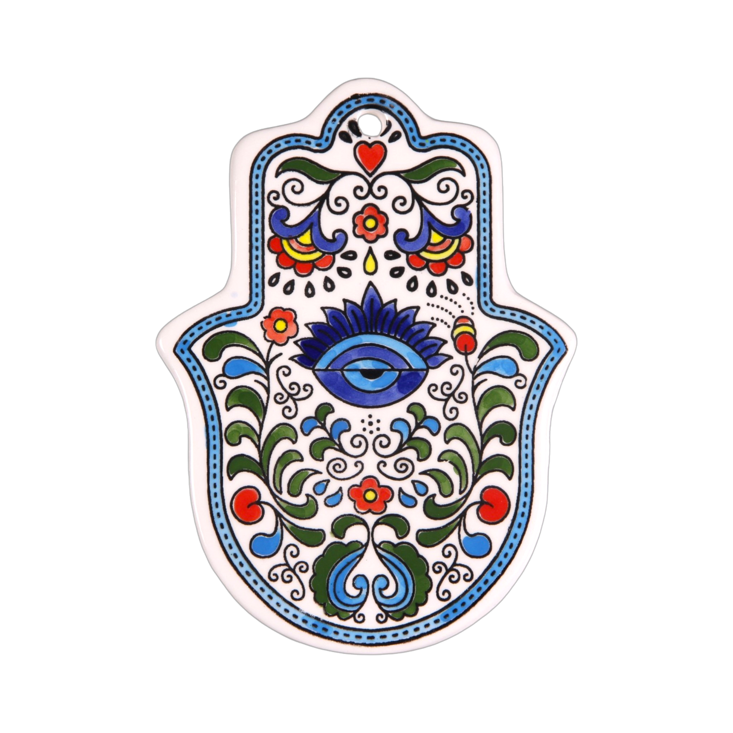 Arménská keramika Hamsa - Modré oko