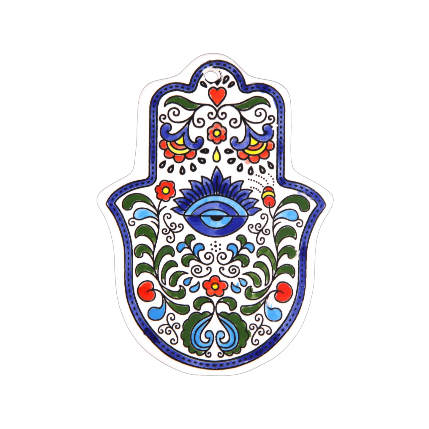 Arménská keramika Hamsa - Modré oko