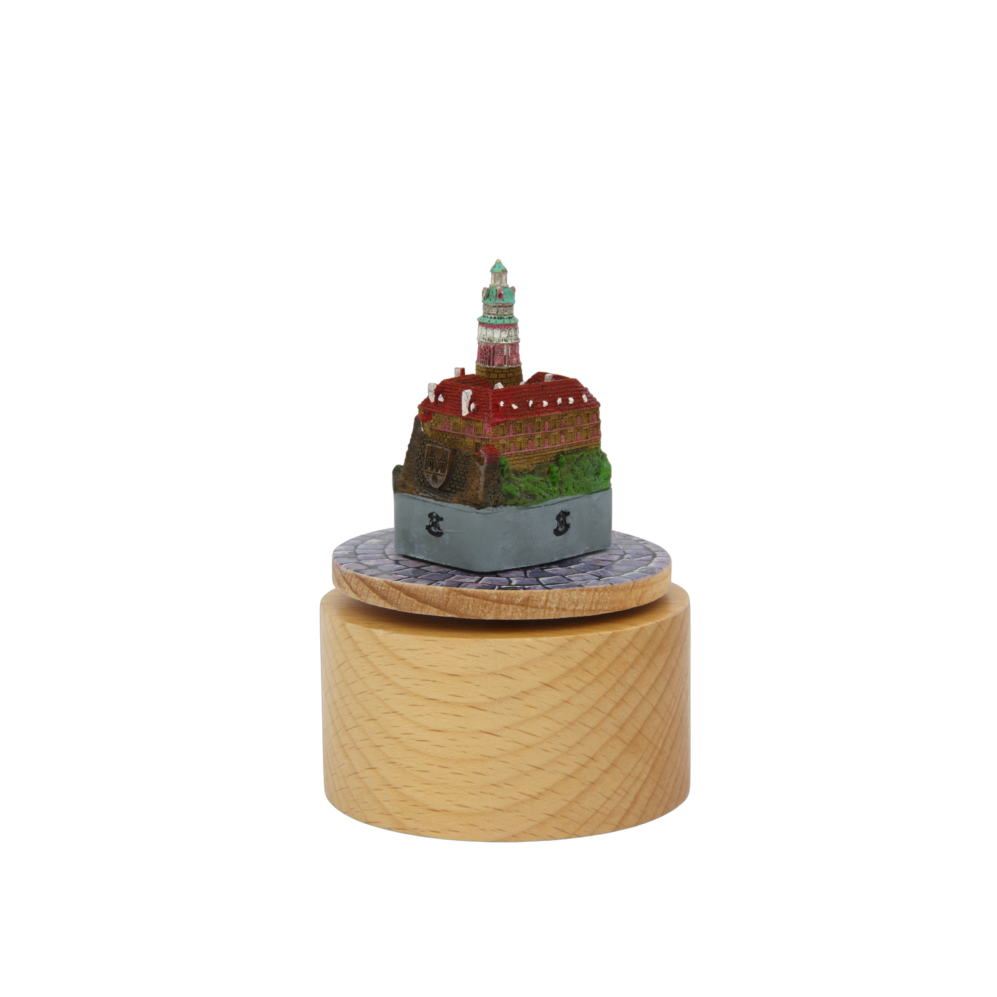 Otočná hrací skříňka - miniatura města Český Krumlov