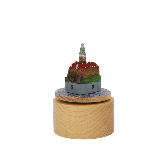 Otočná hrací skříňka - miniatura města Český Krumlov