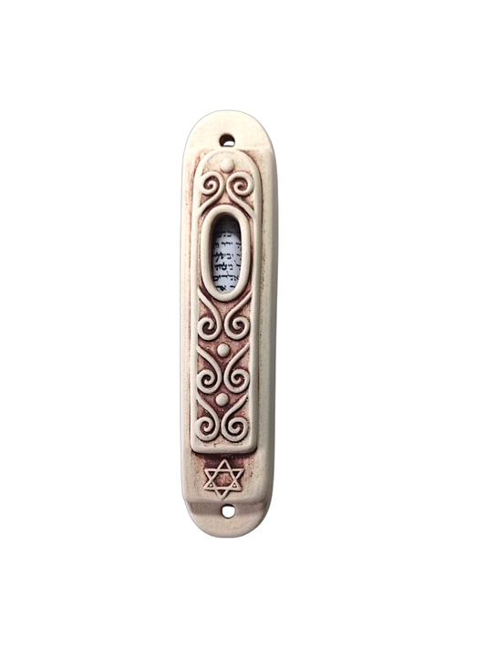 Keramická Mezuza - Ornamentální motiv - 5 variant