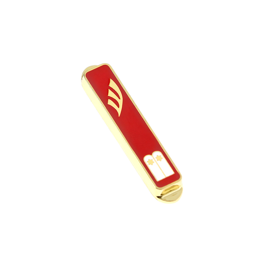 Nickel Car Mezuzah - Ten Commandments