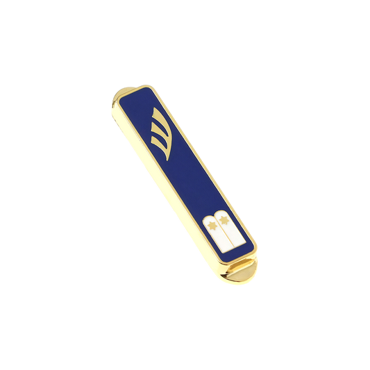 Nickel Car Mezuzah - Ten Commandments