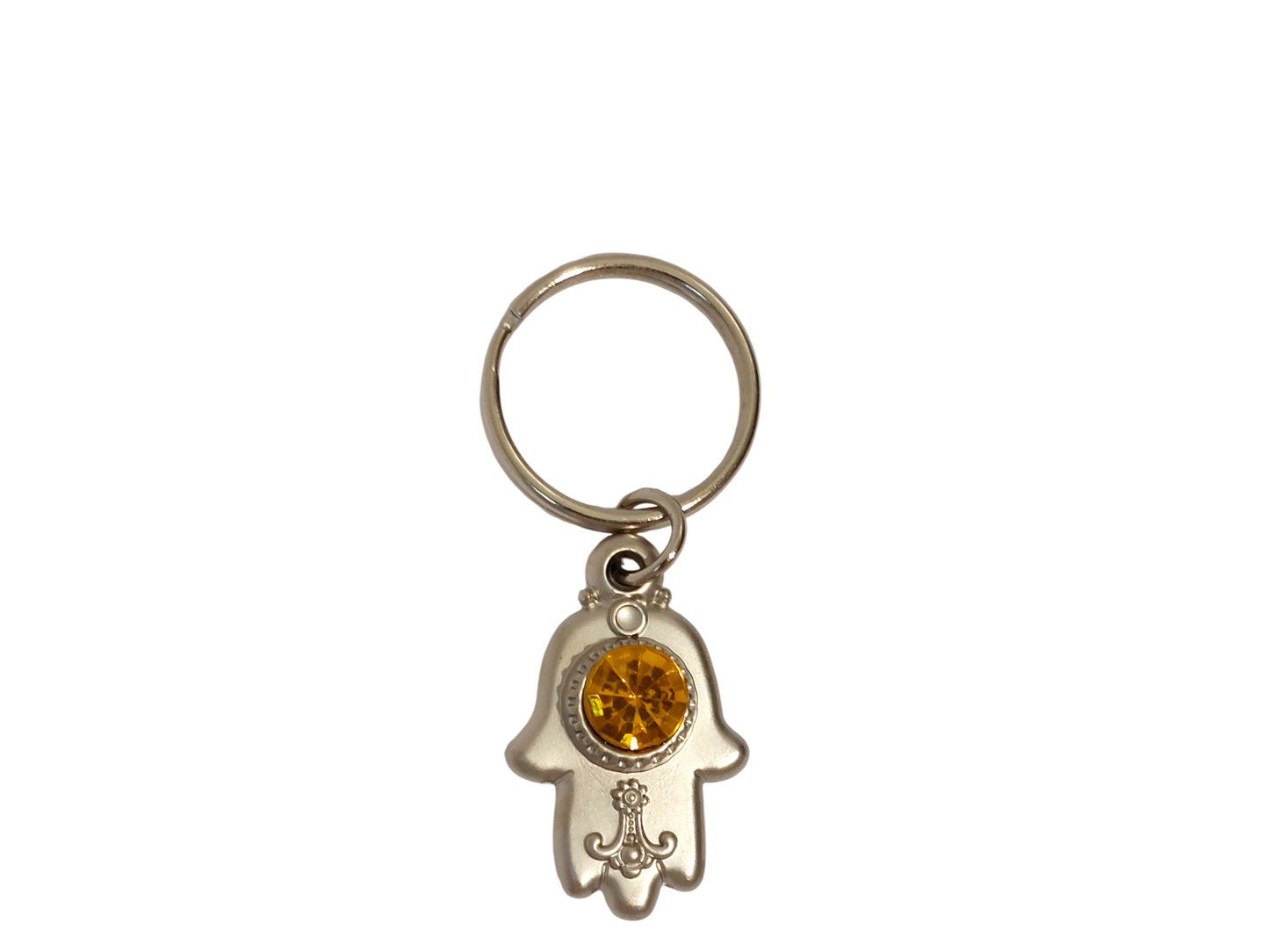 Small Hamsa Keychain - Yellow Stone