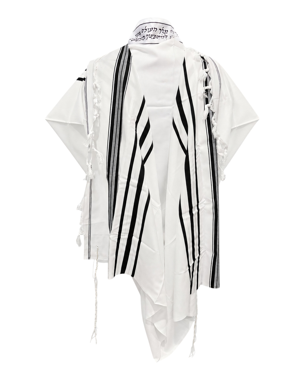 Tallit Levonah Sizes 50, 55, 60, 70 - Black Stripes