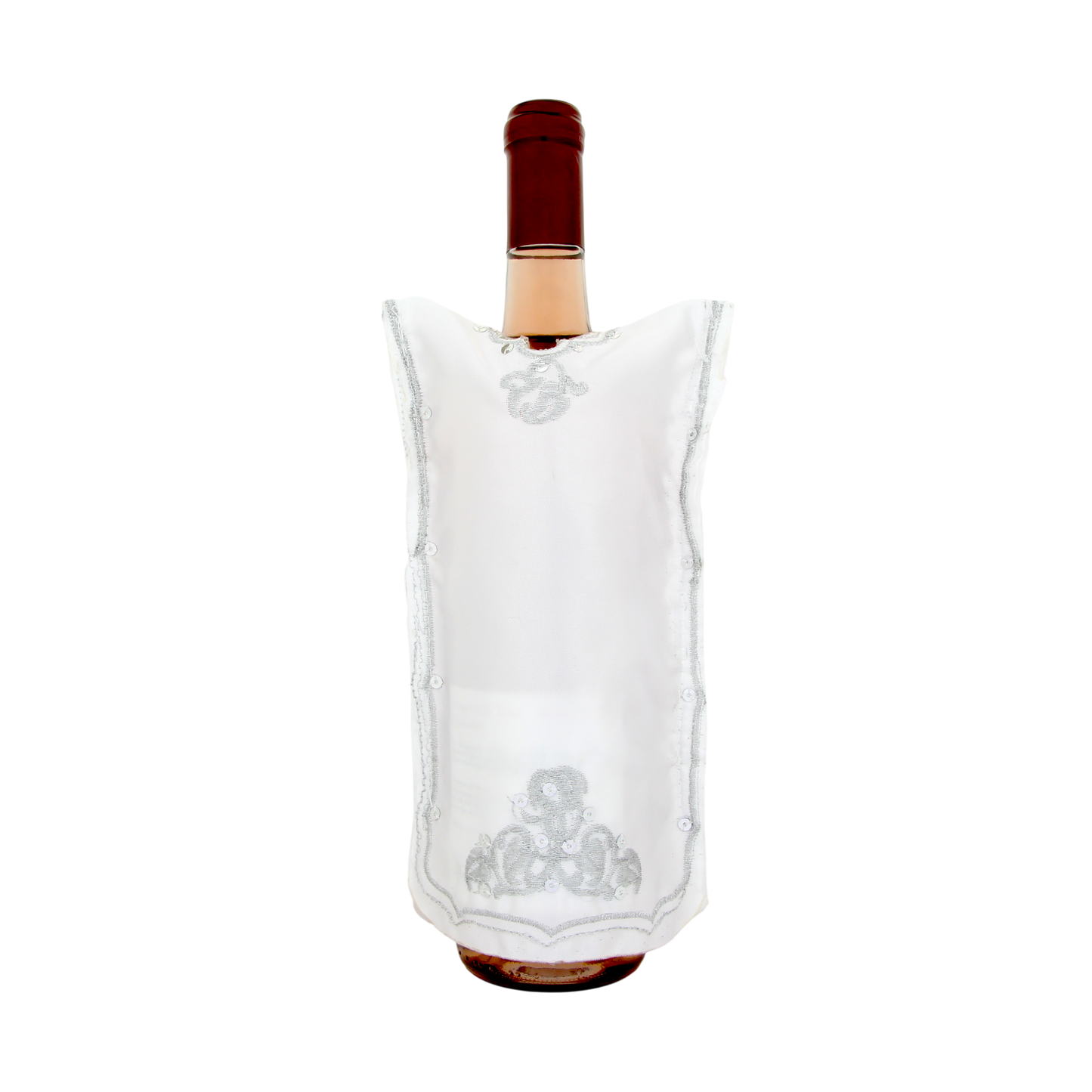 Saténový obal na láhev vína – Šabat a Jom Tov