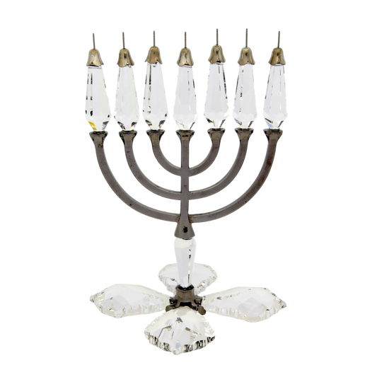 Křišťálová Menora - Antracit