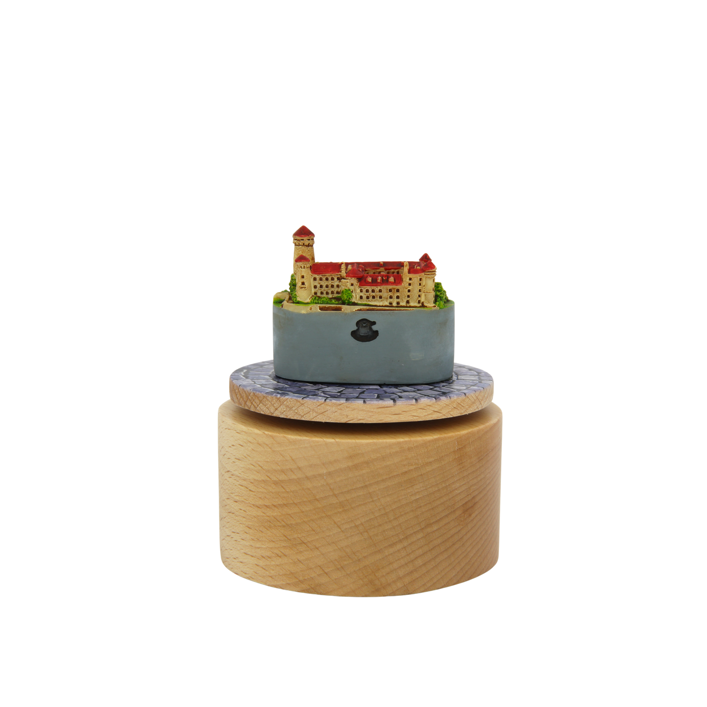 Otočná hrací skříňka - miniatura zámku Konopiště