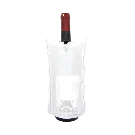 Saténový obal na láhev vína – Šabat a Jom Tov