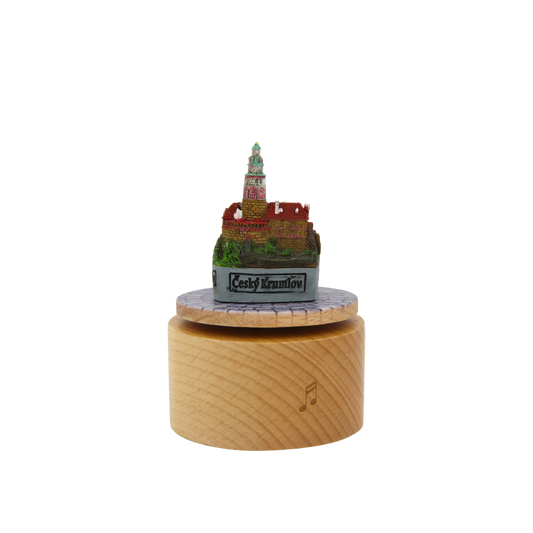 Otočná hrací skříňka - miniatura města Český Krumlov