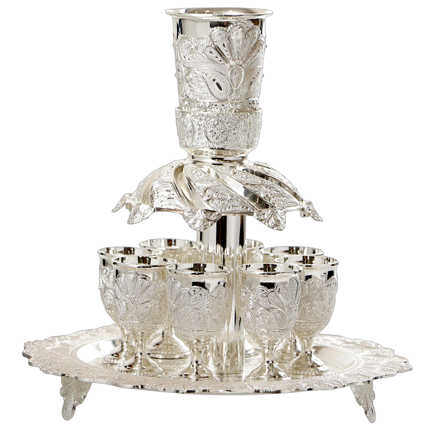Silver Plated Filigree Wine Divider