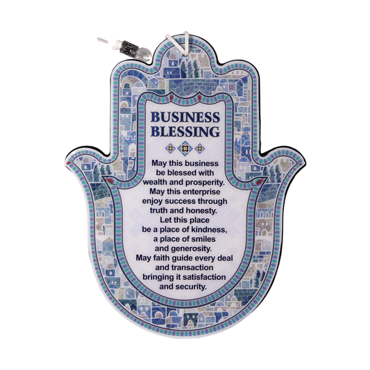 Epoxidová Hamsa anglický Business Blessing