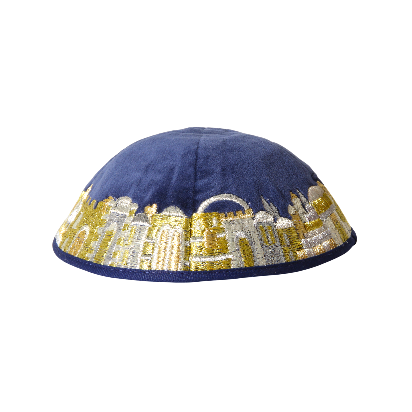 Kipa Emanuel sametová vyšívaná - Jeruzalém