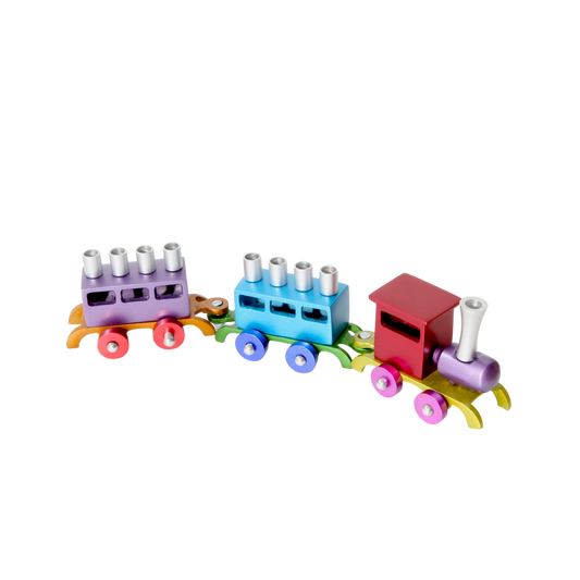 Chanukový svícen Emanuel - Barevný vláček