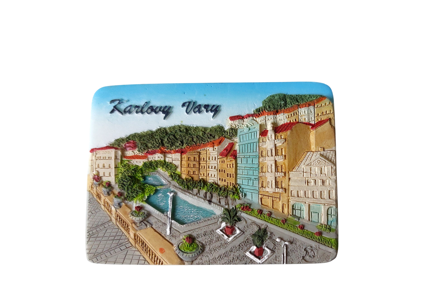 Ceramic Magnet - Karlovy Vary - Spring Colonnade
