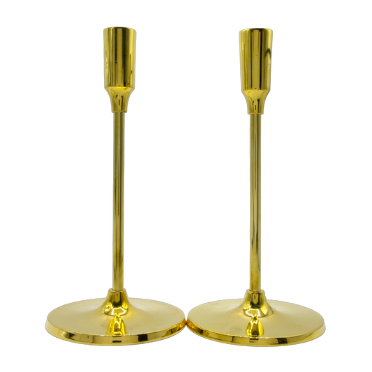 Shabbat candlesticks - Shiny Gold Finish