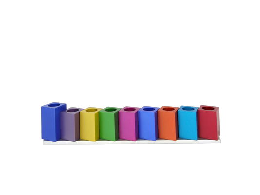 Chanukiah Menorah Emanuel - Multicolour Cubes