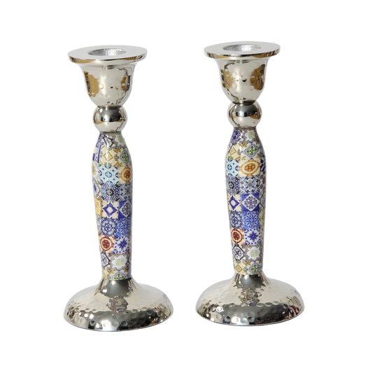 Tall candlesticks - Ornamental Squares